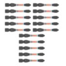 Bosch Pro 1/4" 55mm Hex Shank PH2 Impact Screwdriver Bits 15 Pieces