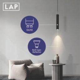 LAP Wide Beam Angle  GU10 LED Light Bulb 345lm 2.5W 5 Pack