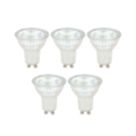 LAP Wide Beam Angle  GU10 LED Light Bulb 345lm 2.5W 5 Pack