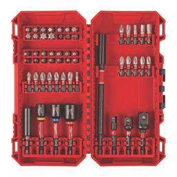 Milwaukee Shockwave 1/4" Hex Shank Mixed Impact Bits 54 Piece Set