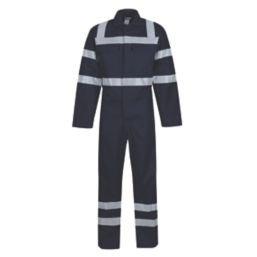 Wearwell   Flame Retardant Boilersuit Navy 2X Large 54" Chest 31" L