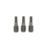Erbauer  1/4" 25mm Hex Shank TX15 Impact Screwdriver Bits 3 Pack