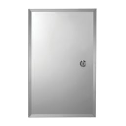 Croydex  Lockable 1-Door Bathroom Medicine Cabinet   250mm x 130mm x 400mm