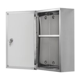 Croydex  Lockable 1-Door Bathroom Medicine Cabinet   250mm x 130mm x 400mm