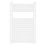 Flomasta 800mm x 500mm 1238BTU White Curved  Towel Radiator