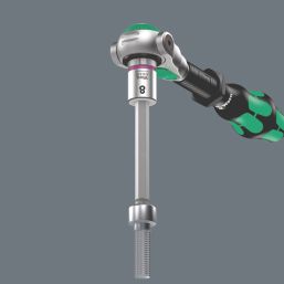 Wera 8740 B HF Imperial 1 Zyklop 3/8" Drive Hex-Plus Bit-Socket Set 7 Pieces