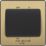British General Evolve 10A 1-Gang 3-Pole Fan Isolator Switch Satin Brass  with Black Inserts
