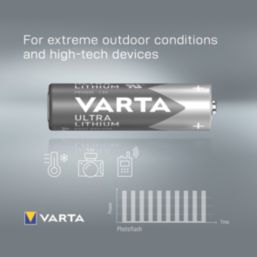 Varta Ultra AAA 1.5V Lithium Batteries 4 Pack
