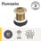 Flomasta Unslotted Captive Basin Waste Brushed Brass 66mm