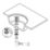 Flomasta Unslotted Captive Basin Waste Brushed Brass 66mm