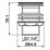 Flomasta Unslotted Captive Basin Waste Brushed Brass 66mm