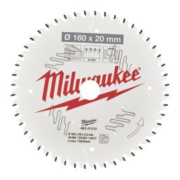 Milwaukee  Wood Circular Saw Blade 160mm x 20mm 48T