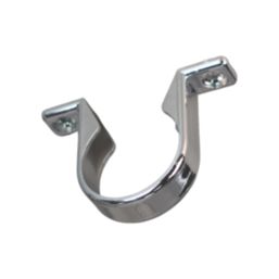 FloPlast Compression Uni Waste Pipe Clips Chrome 40mm 3 Pack