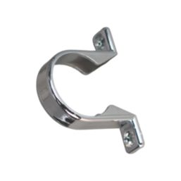 FloPlast Compression Uni Waste Pipe Clips Chrome 40mm 3 Pack