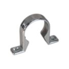 FloPlast Compression Uni Waste Pipe Clips Chrome 40mm 3 Pack