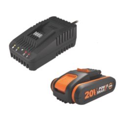 Worx WG322E.1  20V 1 x 2.0Ah Li-Ion PowerShare  Cordless 25cm Chainsaw