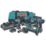 Makita DLX6100PX1 18V 3 x 3.0Ah Li-Ion LXT  Cordless 6 Piece Kit