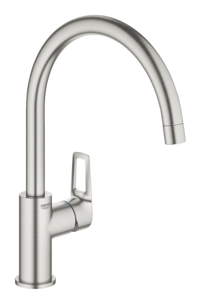 Grohe Start Loop Kitchen Mixer Tap Supersteel Screwfix