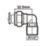 Flomasta  Brass Compression Adapting Male Elbow 15mm x 1/2"
