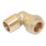 Flomasta  Brass Compression Adapting Male Elbow 15mm x 1/2"