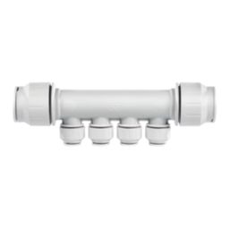JG Speedfit PEM522210WP Plastic Push-Fit Reducing 4 Port Plumbing Manifold 22mm x 10mm