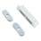 Essentials 2-Door Magnetic Cabinet Catch White 65mm x 10mm 10 Pack