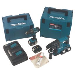 Makita DLX2137PTJ 18V 4 x 5.0Ah Li-Ion LXT  Cordless Twin Pack