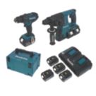 Makita DLX2137PTJ 18V 4 x 5.0Ah Li-Ion LXT  Cordless Twin Pack