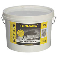 Tornado Barbed Fencing Staples 40 x 4mm 5kg