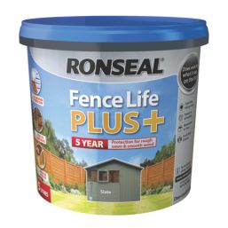Ronseal Fence Life Plus 5Ltr Slate Shed & Fence Paint