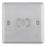LAP  1-Gang 2-Way LED Dimmer Switch  Brushed Steel with Colour-Matched Inserts