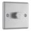 LAP  1-Gang 2-Way LED Dimmer Switch  Brushed Steel with Colour-Matched Inserts