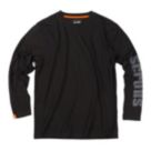 Scruffs Winslow Long Sleeve T-Shirt Black X Large 45-48" Chest