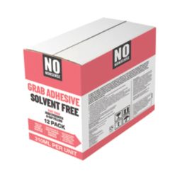 No Nonsense  Solvent-Free Grab Adhesive White 310ml 12 Pack