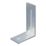 Essentials Adjustable Corner Bracket Silver 55mm x 80mm x 30mm