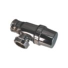 FloPlast Uni Compression Telescopic Bottle Trap Chrome 32mm