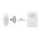 Byron DBY-22311 Battery-Powered Wireless Portable Doorbell Kit White