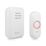 Byron DBY-22311 Battery-Powered Wireless Portable Doorbell Kit White