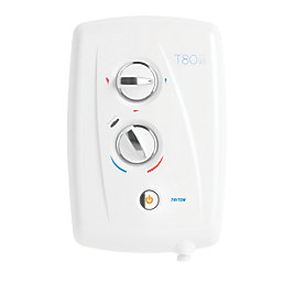 Triton T80 Easi-Fit + White / Chrome 8.5kW  Electric Shower