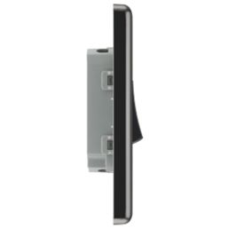 LAP  10AX 2-Gang 2-Way Light Switch  Black Nickel with Black Inserts