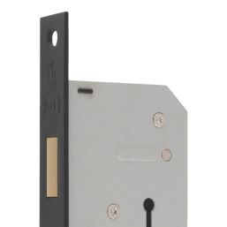 Smith & Locke  3 Lever Matt Black Deadlock 65mm Case - 44mm Backset