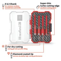 Einhell  Diamond Holesaw Set 4 Pieces