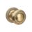 Designer Levers Georgian Mortice Knob Pair Antique Brass 58mm