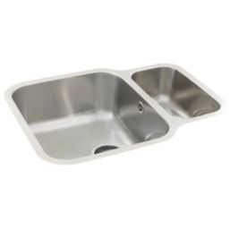 Franke Lucca 1.5 Bowl  Brushed Stainless Steel Kitchen Sink 600mm x 465mm