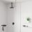 Hansgrohe Vernis Shape  Shower Arm Matt Black 300mm x 26mm