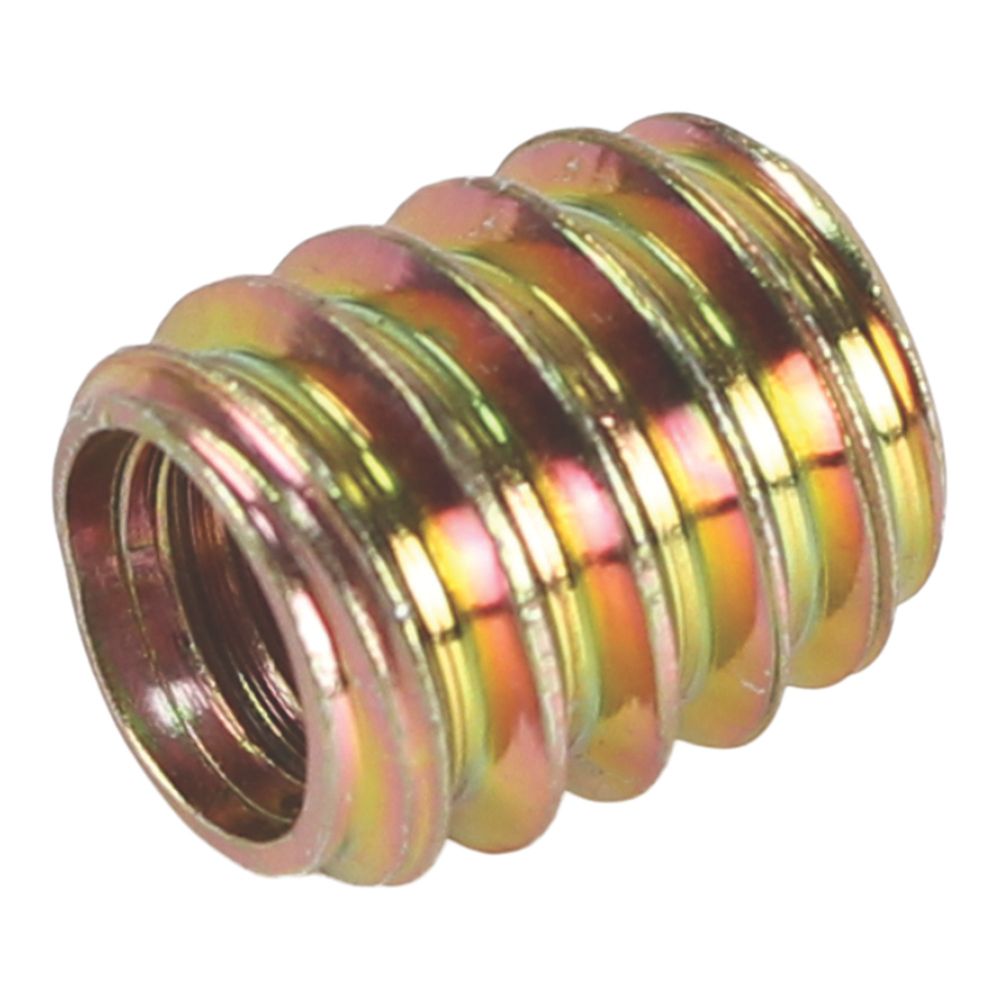 Easyfix Furniture Threaded Sockets M8 x 15mm 4 Pack - Screwfix