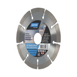 Norton  Multi-Material Segmented Diamond Cutting Blade 115mm x 22.23mm