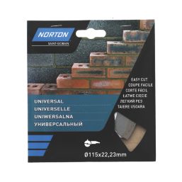 Norton  Multi-Material Segmented Diamond Cutting Blade 115mm x 22.23mm