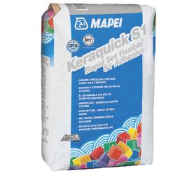 Mapei Keraquick Wall & Floor Rapid-Set Flexible Tile Adhesive White 20kg