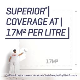 Johnstones Trade Covaplus 10Ltr Brilliant White Matt Emulsion  Paint